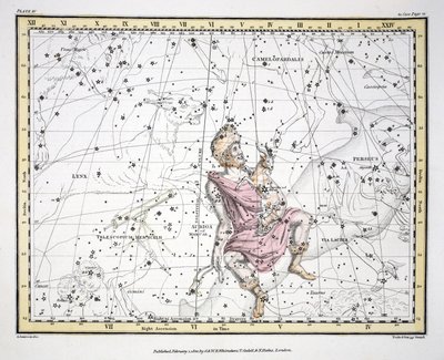 The Constellations (Plate IV) Auriga, Camelopaardalis, Telescopium Herschelli, fra 