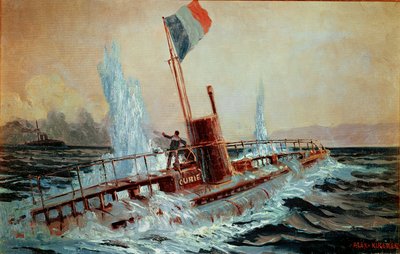 Et østrigsk slagskib sænker den franske ubåd Curie ... af Alexander Kirchner