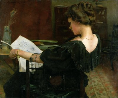 Portræt af Helen Gow af Alexander Mann