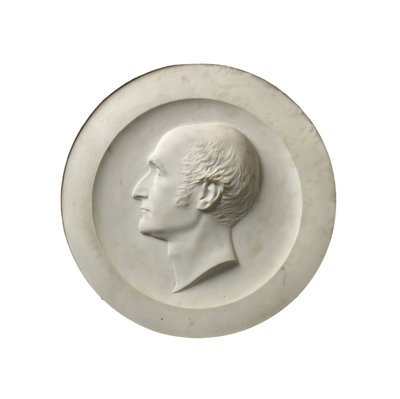 Profilportræt af Revd Dr. Henry Wellesley, 1856 (carrara marmor) af Alexander Munro