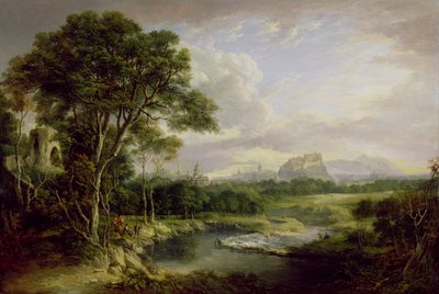 Udsigt over Edinburgh, ca. 1822 (olie på lærred) af Alexander Nasmyth
