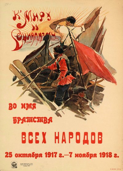 Mod fred og socialisme i alle folkeslags broderskabs navn, 1918. af Alexander Nikolaevich Zelensky