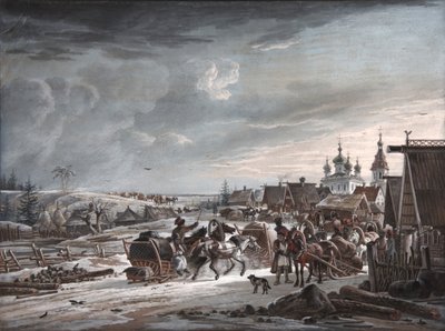 Vinter, 1825 af Alexander Osipovich Orlowski