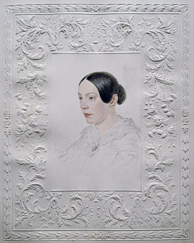 Portræt af Adelaida Alexandrovna Senkovskaya 1800-1858, født baronesse von Rahl, slutningen af ​​1840