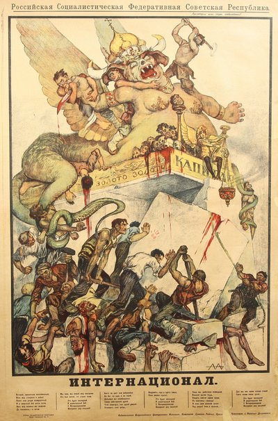 Den internationale plakat, 1919 af Alexander Petrovich Apsit