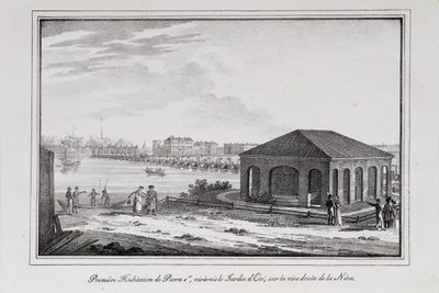 Peter den Stores hytte med udsigt over Sankt Petersborg, 1820