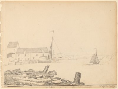 Hudson River Landing [recto] af Alexander Robertson