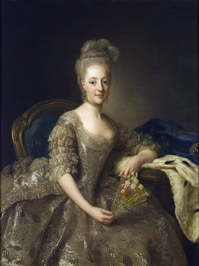 Hedwig-Elisabeth-Charlotte af Schleswig-Holstein-Gottorp - Portræt af Hedwig Elisabeth Charlotte af Holsten Gottorp (1759-1818) - Maleri af Alexander (Alexandre) Roslin (1718-1793) af Alexander Roslin
