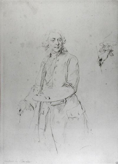 Portræt af Francois Boucher (1703-70) af Alexander Roslin