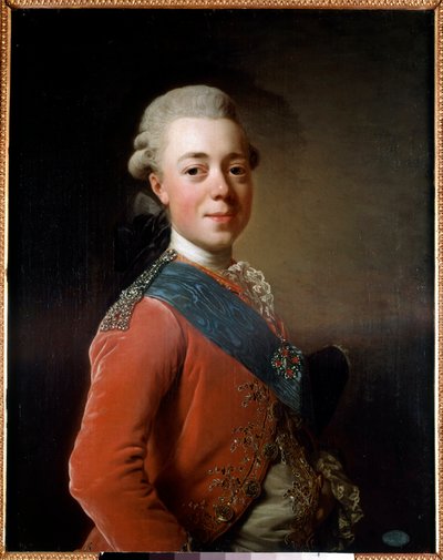 Portræt af Paul I (1754 - 1801), kejser af Rusland. Maleri af Alexander Roslin (1718 - 1793) Ec. Sagsøgt. af Alexander Roslin