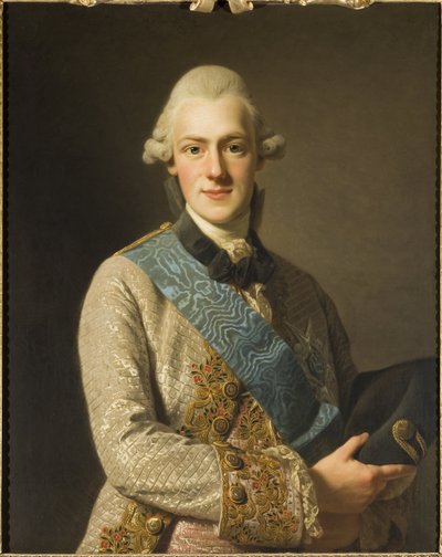 Prins Frederic Adolphe de Suede - Portræt af Prins Frederik Adolf af Sverige (1750-1803), hertug af Oestergoetland, af Roslin, Alexander (1718-1793). Olie på lærred af Alexander Roslin