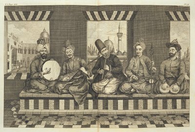 Syriske musikere, tallerken 4 fra 