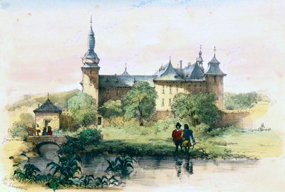 Geulle slot (Alexander Schaepkens, ca. 1840) af Alexander Schaepkens