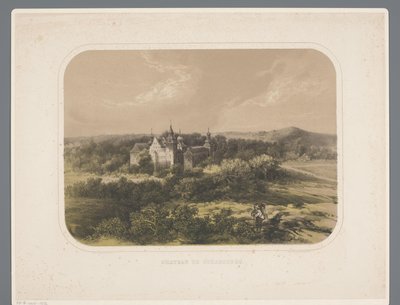 Schaesberg Slot Chateau de Schaesberg (titel på objekt) Rolduc et ses environs (serietitel) af Alexander Schaepkens