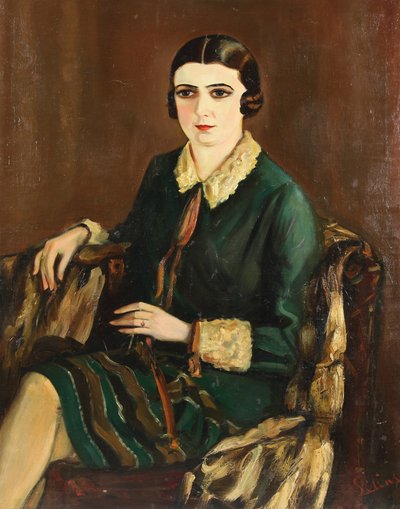 Portræt af Lilya Brik 1891-1978, 1921 af Alexander Silins