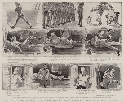 En trættende dag under flådemanøvrerne prøver Tallboys at nyde en siesta af Alexander Stuart Boyd