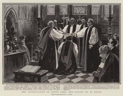 Indvielsen af Canon Gore, håndspålæggelsen af Alexander Stuart Boyd