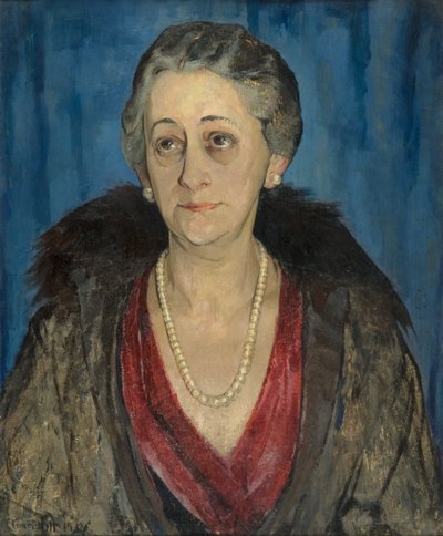 Portræt af en polsk dame [baronesse Posznanska] af Alexander Stuart Hill