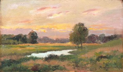 On The Brandywine (olie på lærred) af Alexander Theobald van Laer