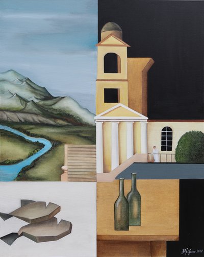 Surrealistisk opdelt komposition af Alexander Trifonov