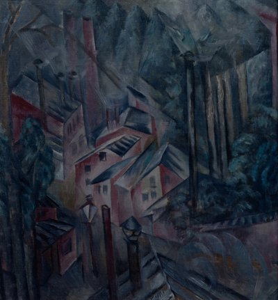 Byen, 1919 af Alexander Vasilyevich Shevchenko