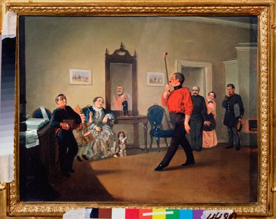 Peaceful Marsomania - Maleri af Alexander Vasilyevich Ustinov (1796-1868), olie på lærred af Alexander Vasilyevich Ustinov