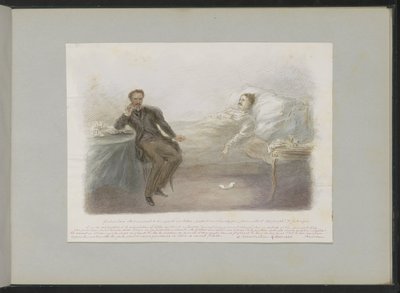 Gustave Doré på sit dødsleje af Alexander Ver Huell