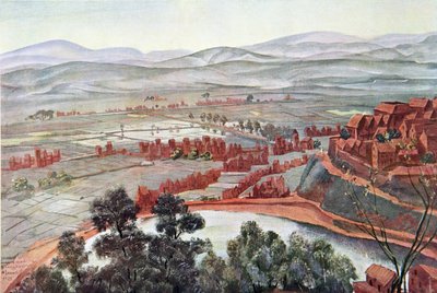 Tananarive, udsigt over dronningens palads, fra Dessins et Peintures d