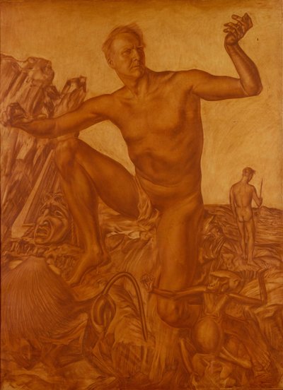 Portræt af sangeren Fyodor Shalyapin 1873-1938, 1917 af Alexander Yevgenyevich Yakovlev
