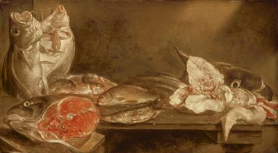 Stilleben med fisk, 1640 af Alexander van Adriaenssen