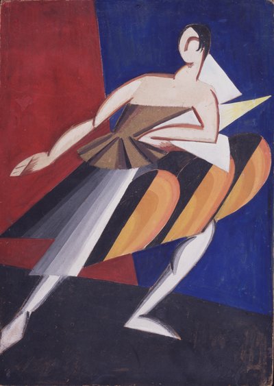 Kostumedesign, 1920 af Alexandra Alexandrowna Exter