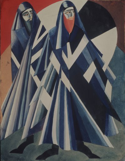 jøder. Kostumedesign til teaterstykket Salomé af O. Wilde, 1917 af Alexandra Alexandrowna Exter