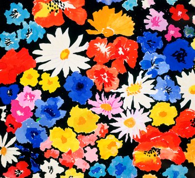 Dekorativ kompositbuket af blomster, 20. århundrede af Alexandra Alexandrowna Exter