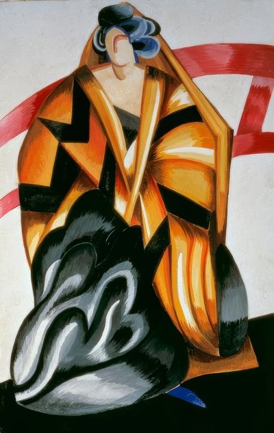 Sygeplejerskefigur til forestillingen, Moskva, Kamerny Theatre, 17. maj 1921 af Alexandra Alexandrowna Exter