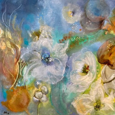 Æteriske hvide blomster af Alexandra Higgins