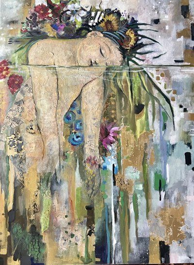 Den svævende blomstergudinde af Alexandra Higgins