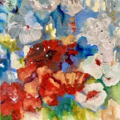 Livlige abstrakte blomster af Alexandra Higgins