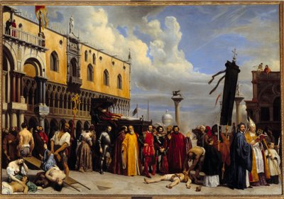Begravelse hæder til Titian (Tiziano Vecellio af Alexandre-Jean-Baptiste Hesse