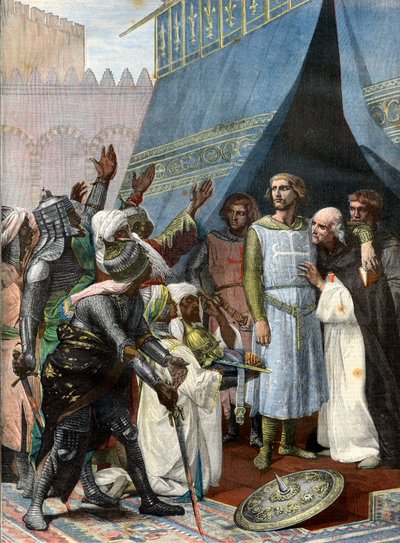 St. Louis i Jerusalem - stik efter Cabanel - Louis IX 9 dit Saint Louis (Saint Louis af after Alexandre Cabanel