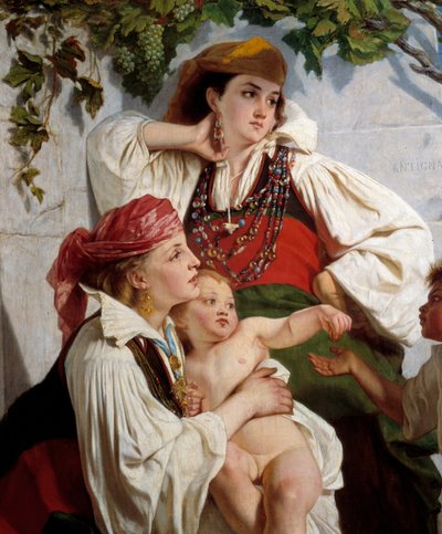 Aragonese of Anso Detail. Painting by Alexander Antignadani af Alexandre Antigna