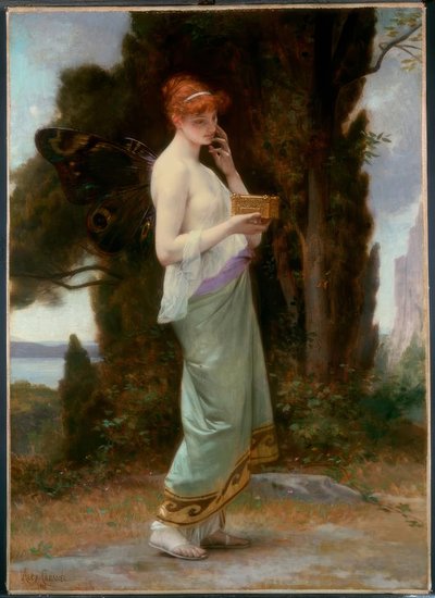 A. Cabanel, Psyche med æsken af ​​Proserpina / Gem., 1881 af Alexandre Cabanel