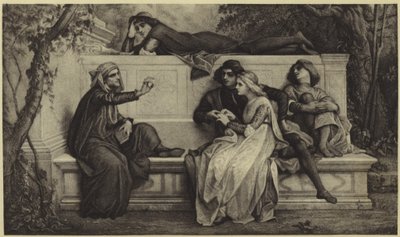 En florentinsk digter (fotogravure) af Alexandre Cabanel