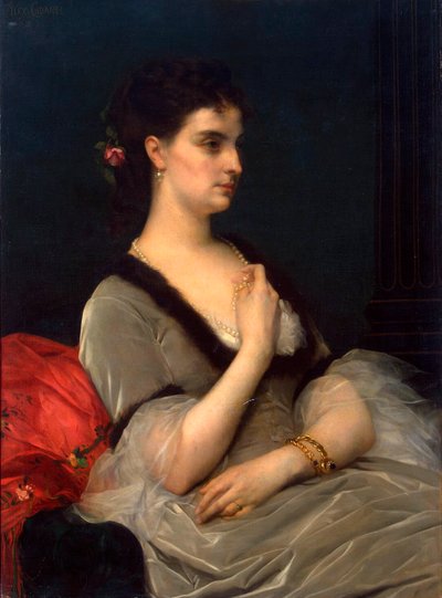 Portræt af prinsesse Elizabeth Vorontsova-Dashkova, 1873. af Alexandre Cabanel