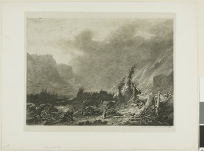 Alpine Landskab af Alexandre Calame