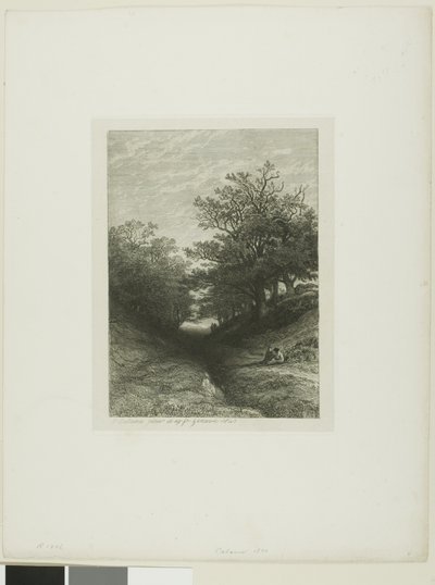 Alpint landskab af Alexandre Calame