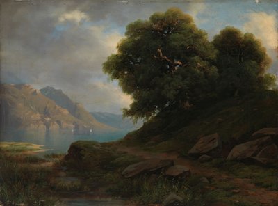 Alpelandskab af Alexandre Calame