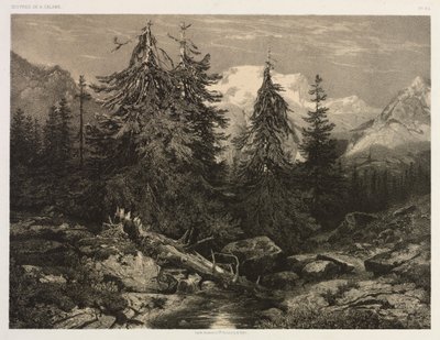 Alpestrøm af Alexandre Calame