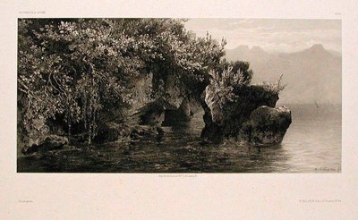 Bredderne af Genèvesøen af Alexandre Calame