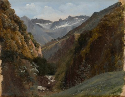 Højbjergdal i Berner Alperne af Alexandre Calame