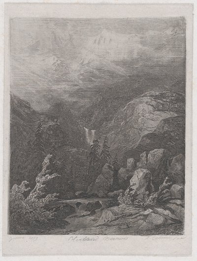 Landskab, 1839. af Alexandre Calame